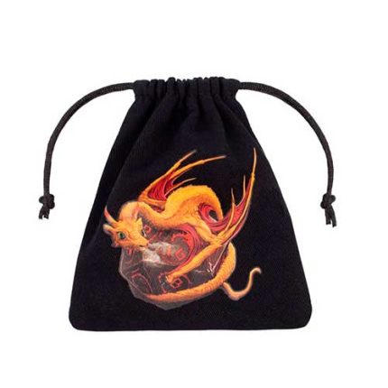 Bolsa Q WORKSHOP: Dragon Black & adorable Dice Bag